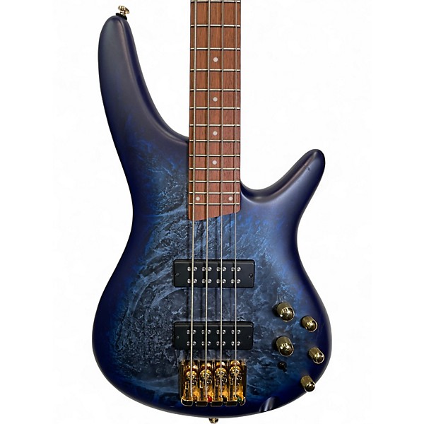 Used Ibanez SR300EDX Blue Electric Bass Guitar