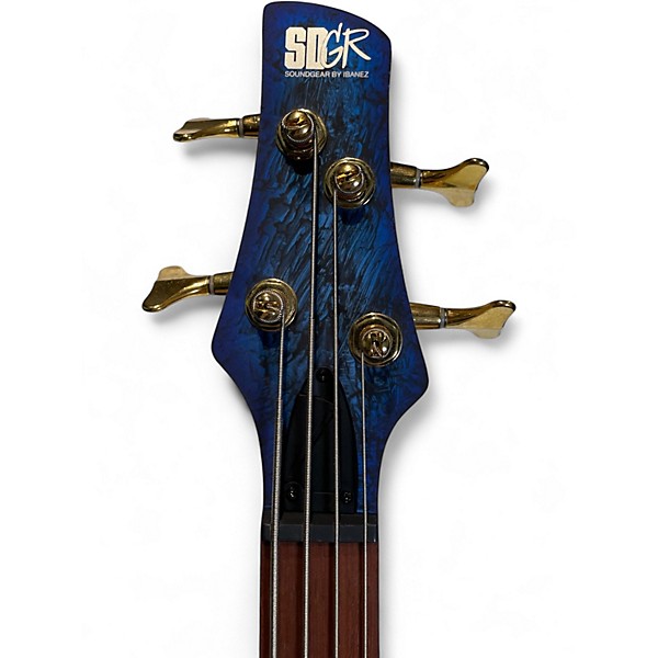 Used Ibanez SR300EDX Blue Electric Bass Guitar