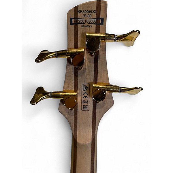 Used Ibanez SR300EDX Blue Electric Bass Guitar