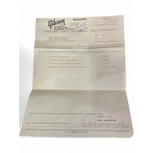 Vintage 1930s Gibson 1930's L4 SUNBURST Acoustic Guitar