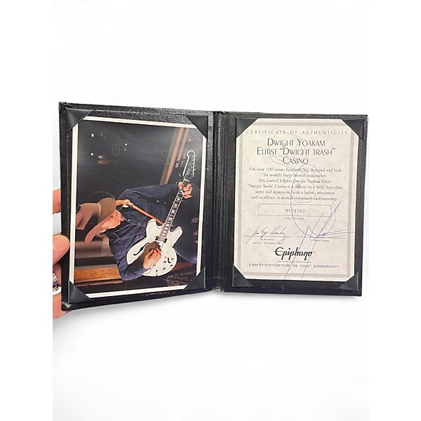 Used Epiphone Dwight Yoakam "Dwight Trash" Casino Red Hollow Body Electric Guitar