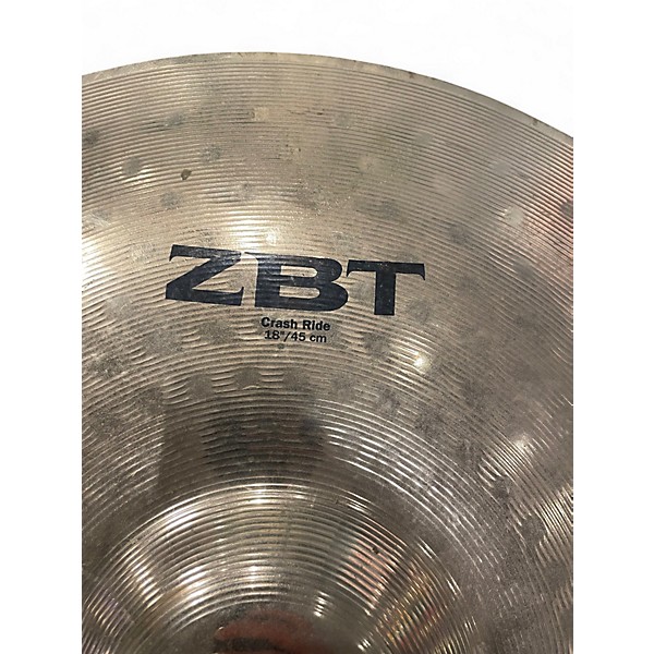 Used Zildjian 18in ZBT Crash Ride Cymbal