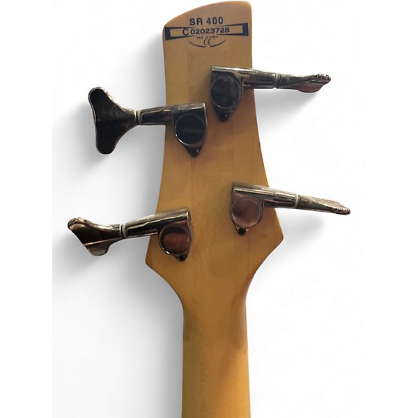 Used Ibanez SR400 Natural Electric Bass Guitar