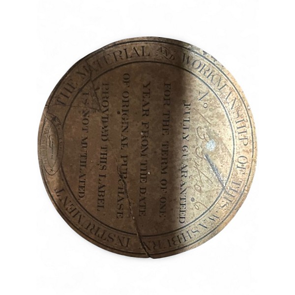 Vintage 1897 George Washburn parlor Antique Natural Acoustic Guitar