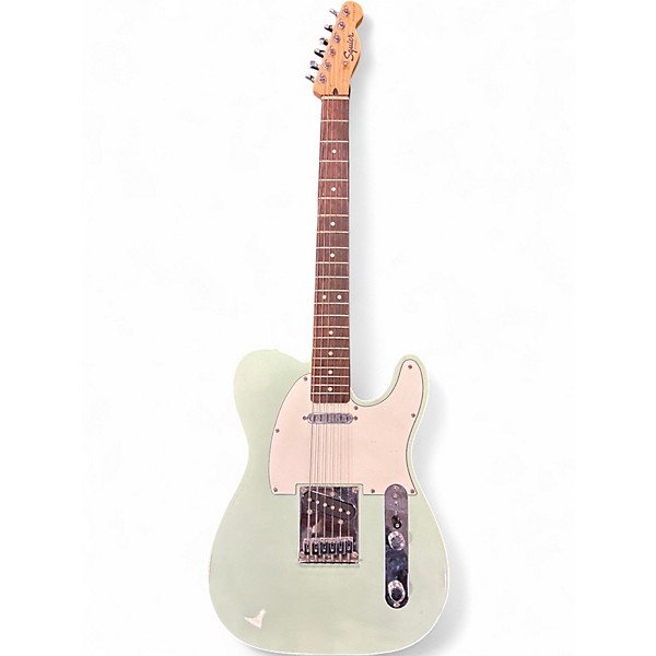 Used Squier Bullet Telecaster Surf Green Solid Body Electric Guitar