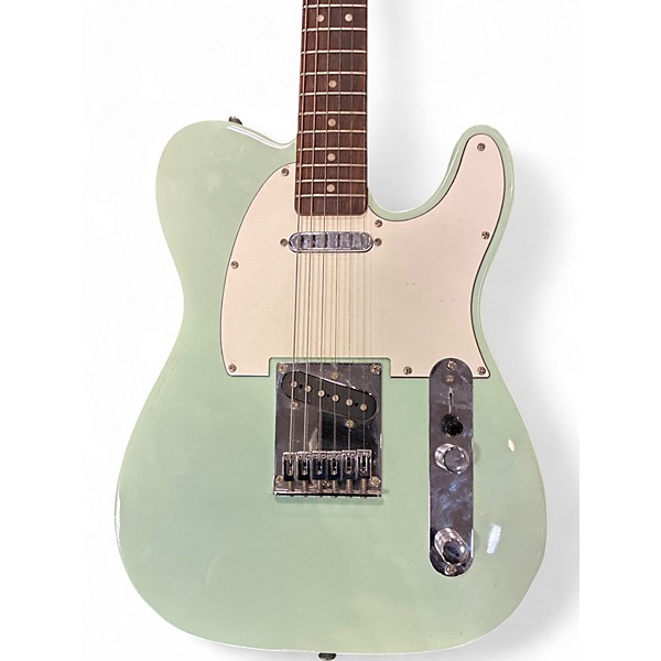 Used Squier Bullet Telecaster Surf Green Solid Body Electric Guitar