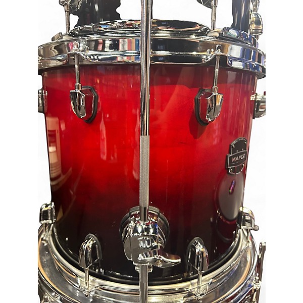 Used Mapex 5 Piece Saturn IV Studioease Scarlett Fade Drum Kit