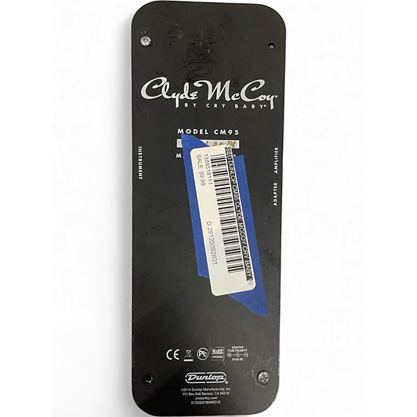 Used Dunlop CM95 Clyde McCoy Cry Baby Wah Effect Pedal