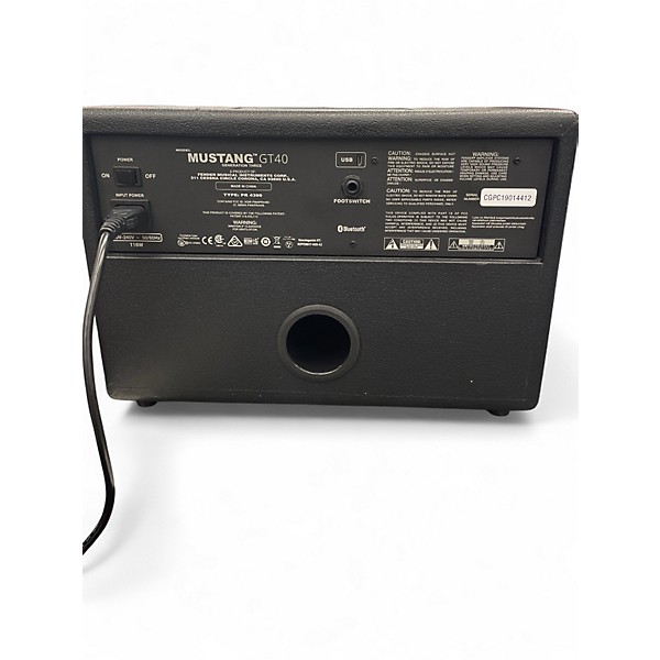 Used Fender Mustang GT 40 40W 2X6.5 Guitar Combo Amp