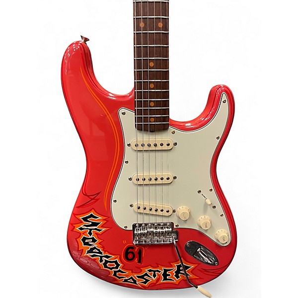 Used Fender American Vintage II 1961 Stratocaster RED Solid Body Electric Guitar