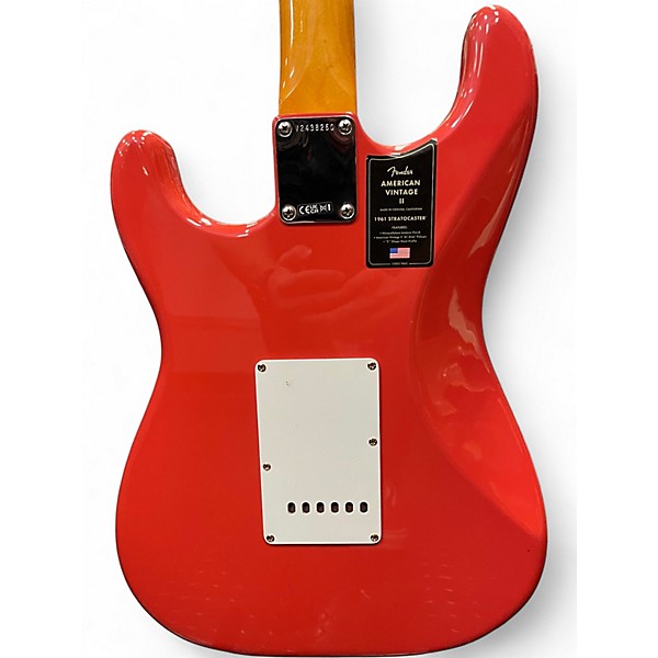 Used Fender American Vintage II 1961 Stratocaster RED Solid Body Electric Guitar