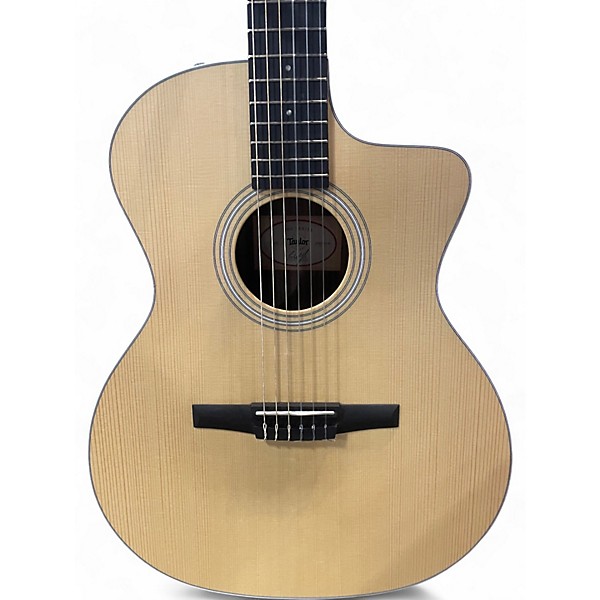 Used Taylor 214CEN Natural Classical Acoustic Electric Guitar