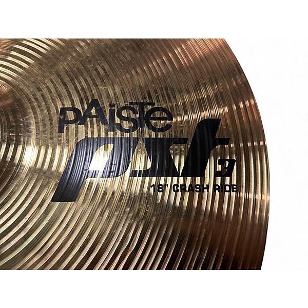 Used Paiste 18in PST3 Crash Ride Cymbal