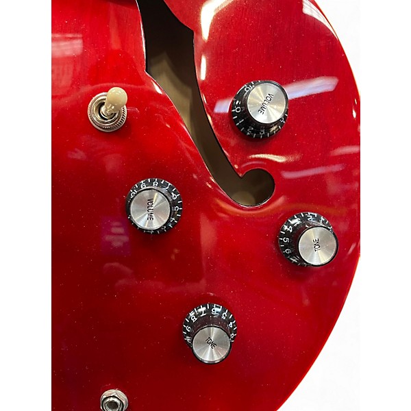 Used Epiphone Inspired by Gibson ES335 Cherry Solid Body Electric Guitar