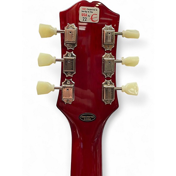 Used Epiphone Inspired by Gibson ES335 Cherry Solid Body Electric Guitar