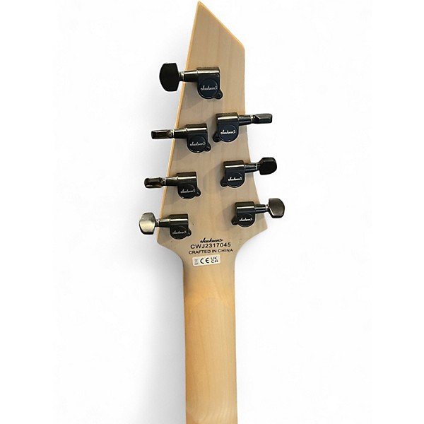 Used Jackson JS22-7 Dinky 7 String Black Solid Body Electric Guitar