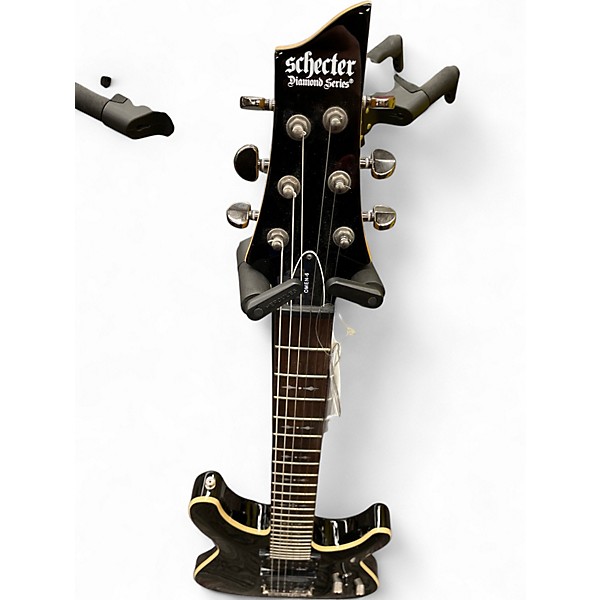 Used Schecter Guitar Research Omen 6 Black Solid Body Electric Guitar