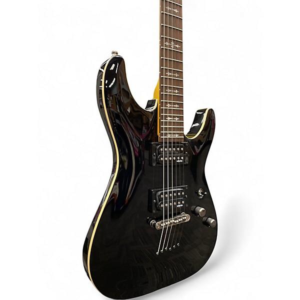 Used Schecter Guitar Research Omen 6 Black Solid Body Electric Guitar