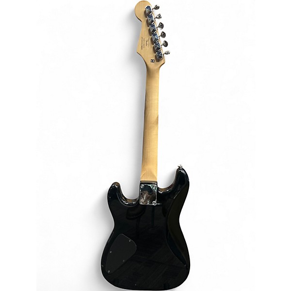 Used Starcaster by Fender Stratocaster Black Solid Body Electric Guitar