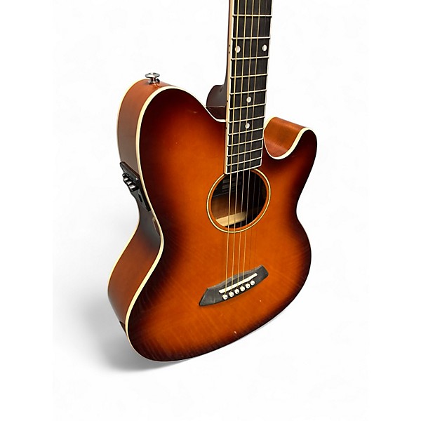 Used Ibanez TCY10E Talman 2 Tone Sunburst Acoustic Electric Guitar
