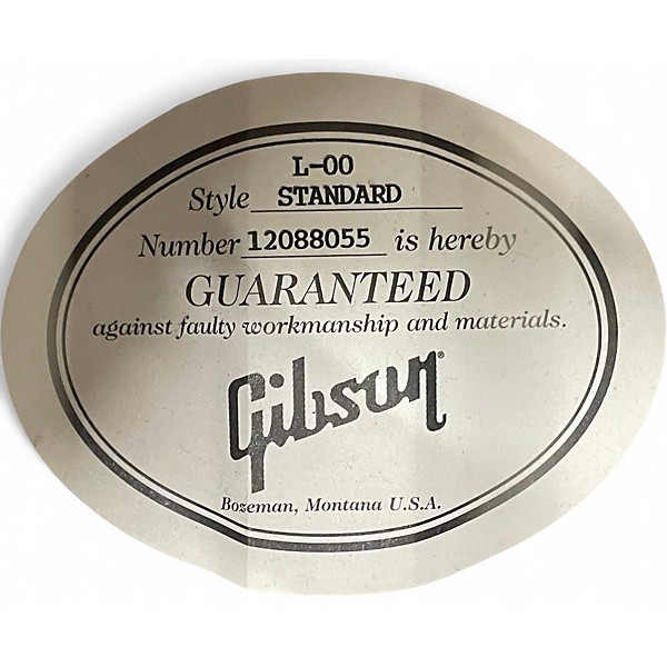 Used Gibson L00 Standard Vintage Sunburst Acoustic Electric Guitar