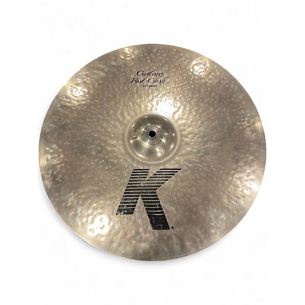 Used Zildjian 17in K Custom Fast Crash Cymbal