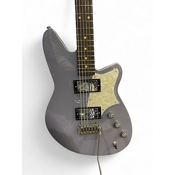 Used Revrend Reverend Descent Baritone Periwinkle GREY Solid Body Electric Guitar