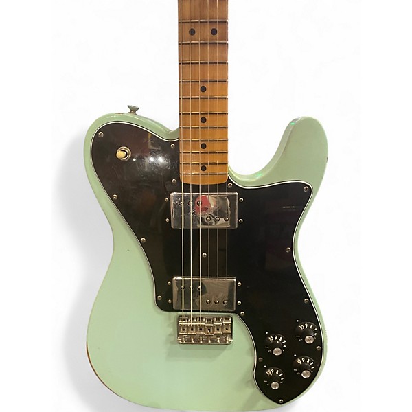 Used Fender Vintera Road Worn 70s Telecaster Deluxe Dapnne Blue Solid Body Electric Guitar