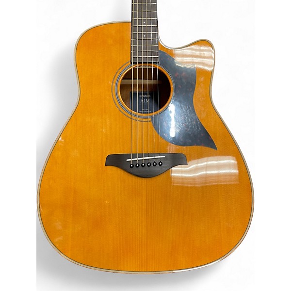 Used Yamaha A1M Natural Acoustic Electric Guitar