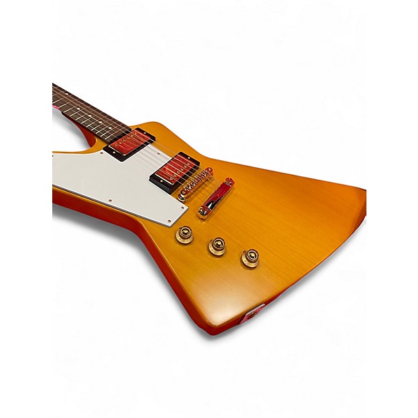 Used Epiphone Korina 1958 Explorer LEFT HANDED NATURAL Solid Body Electric Guitar