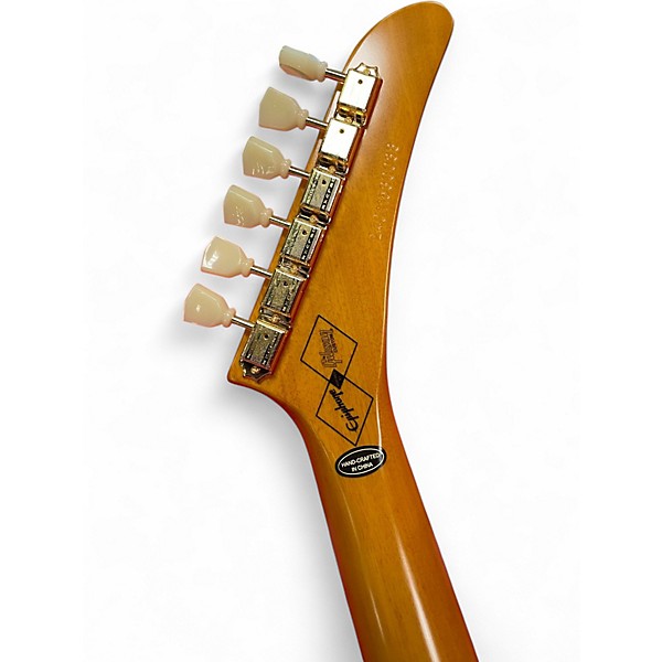 Used Epiphone Korina 1958 Explorer LEFT HANDED NATURAL Solid Body Electric Guitar