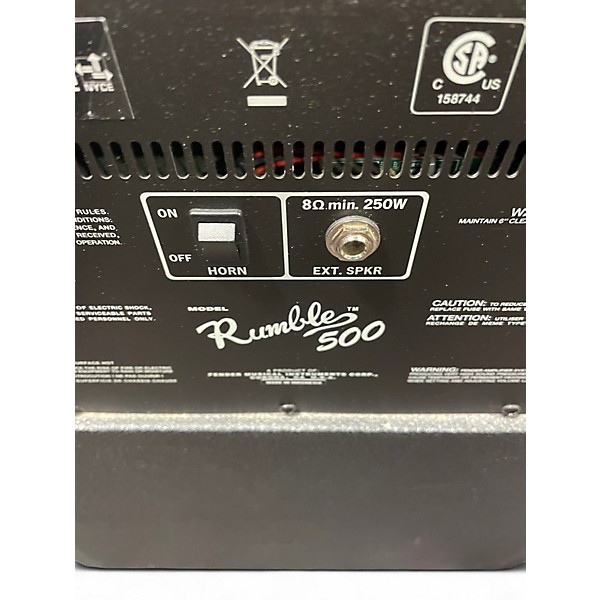 Used Fender Rumble 500 Bass Combo Amp