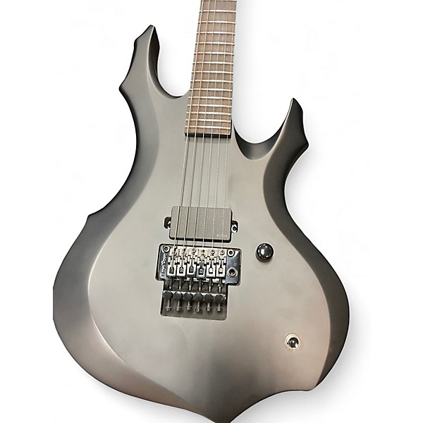 Used ESP black metal F series matte black Solid Body Electric Guitar