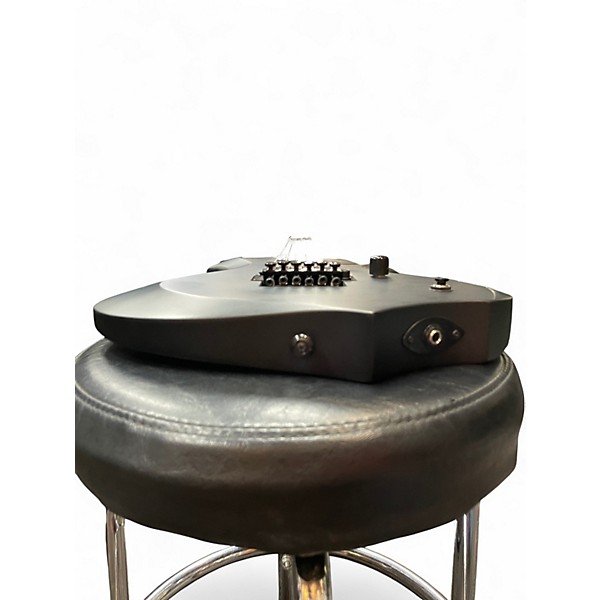 Used ESP black metal F series matte black Solid Body Electric Guitar