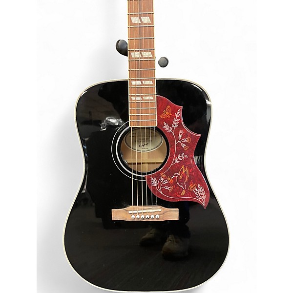 Used Epiphone Hummingbird Pro Black Acoustic Electric Guitar