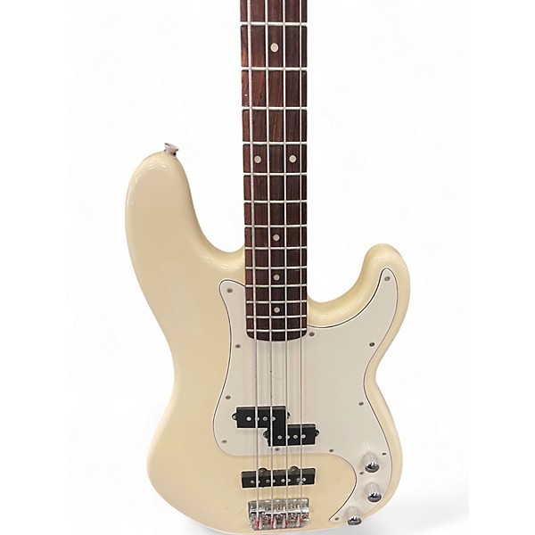 Used Squier Standard Precision Bass Vintage White Electric Bass Guitar