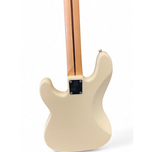 Used Squier Standard Precision Bass Vintage White Electric Bass Guitar