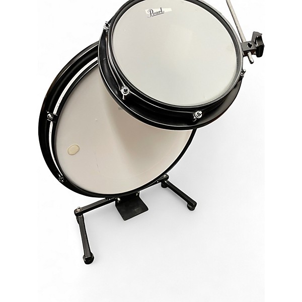 Used Pearl 2 Piece Rhythm Traveler Compact Black Drum Kit