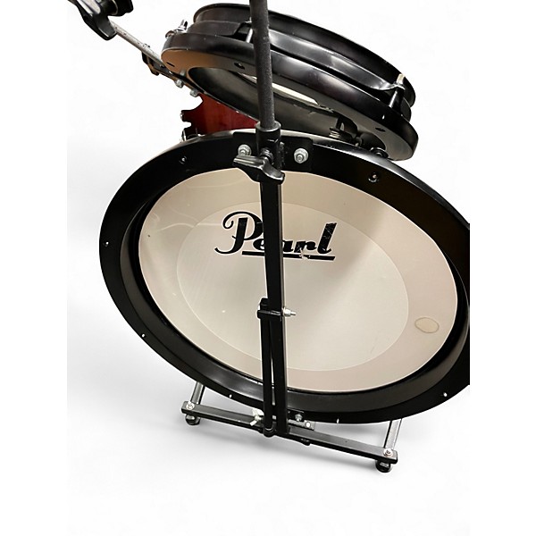 Used Pearl 2 Piece Rhythm Traveler Compact Black Drum Kit