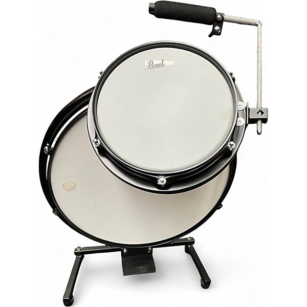 Used Pearl 2 Piece Rhythm Traveler Compact Black Drum Kit