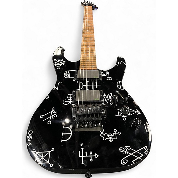 Used ESP ESP LTD KH Demonology Black Solid Body Electric Guitar