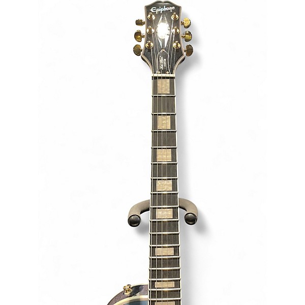 Used Epiphone Les Paul Custom Quilt Ocean Blue Solid Body Electric Guitar