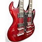 Used Hameln DOUBLE NECK SG Crimson Red Trans Solid Body Electric Guitar