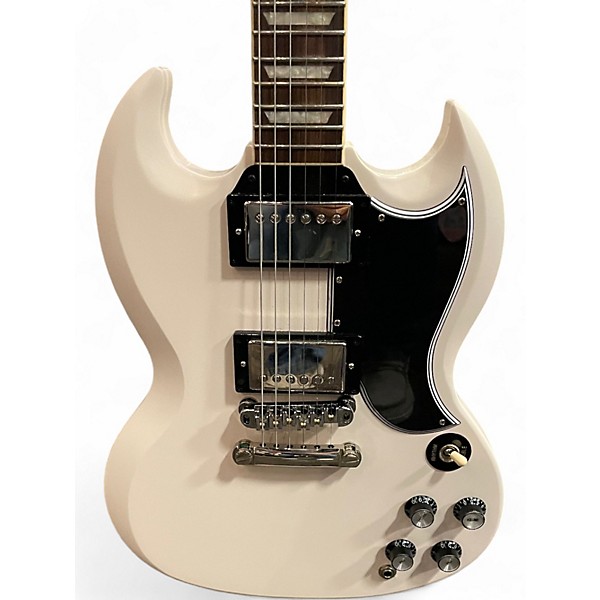 Used 2023 Epiphone 50th Anniversary 1961 Reissue SG Special AGED CLASSIC WHITE Solid Body Electric Guitar