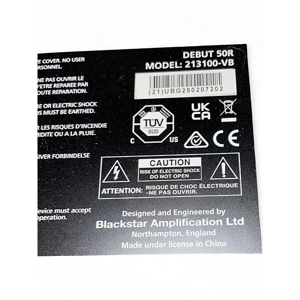 Used Blackstar Debut 50R Guitar Combo Amp