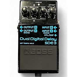 Used BOSS SDE-3 DUAL DIGITAL DELAY Effect Pedal