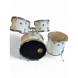 Vintage 1980s Ludwig 4 Piece Rocker Kit white Drum Kit