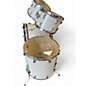Vintage 1980s Ludwig 4 Piece Rocker Kit white Drum Kit