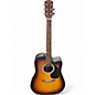 Used Fender FA-28CE 2 Color Sunburst Acoustic Electric Guitar thumbnail