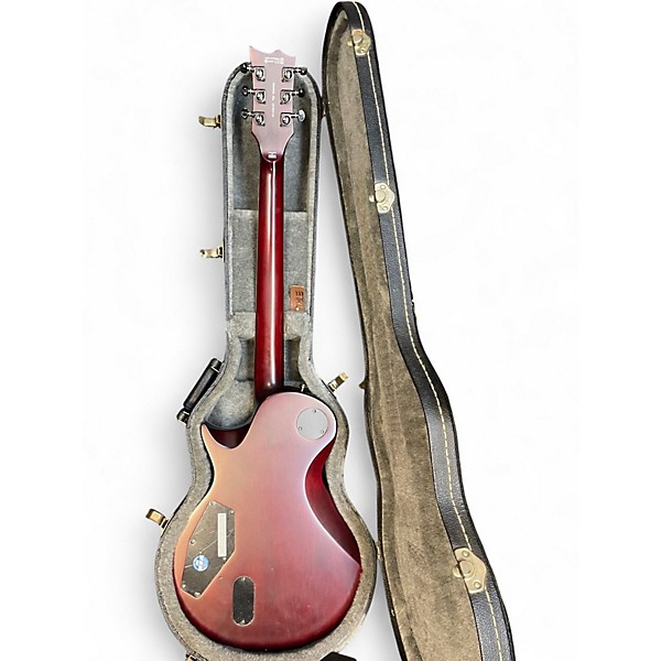 Used ESP LTD EC401QM SATIN BLACK CHERRY Solid Body Electric Guitar